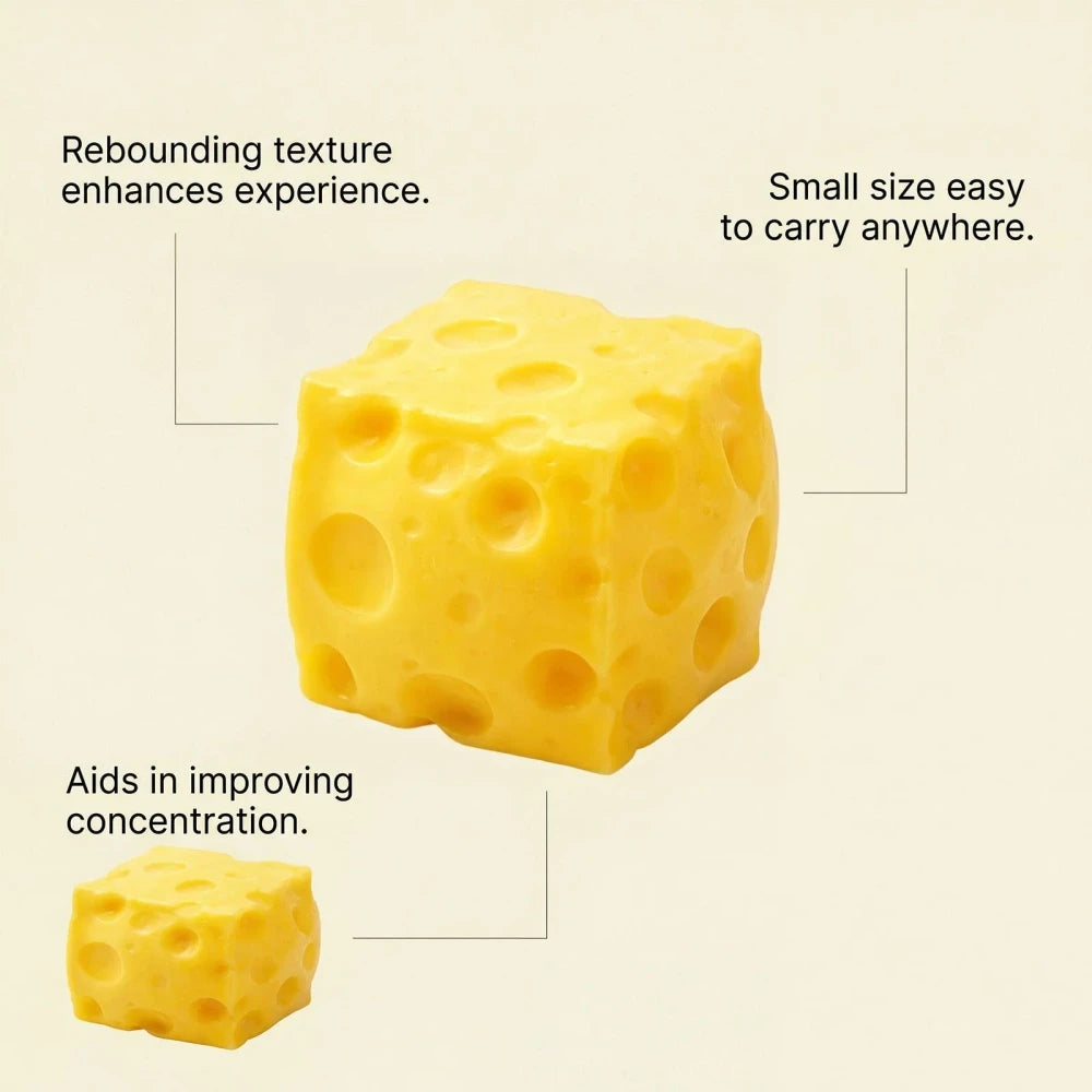 Giant Cheese Squeeze ADHD Fidget Toy
