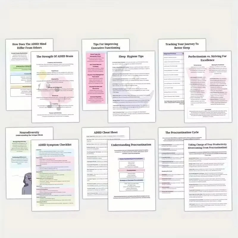 ADHD Late Diagnosis Planner Workbook for Adults