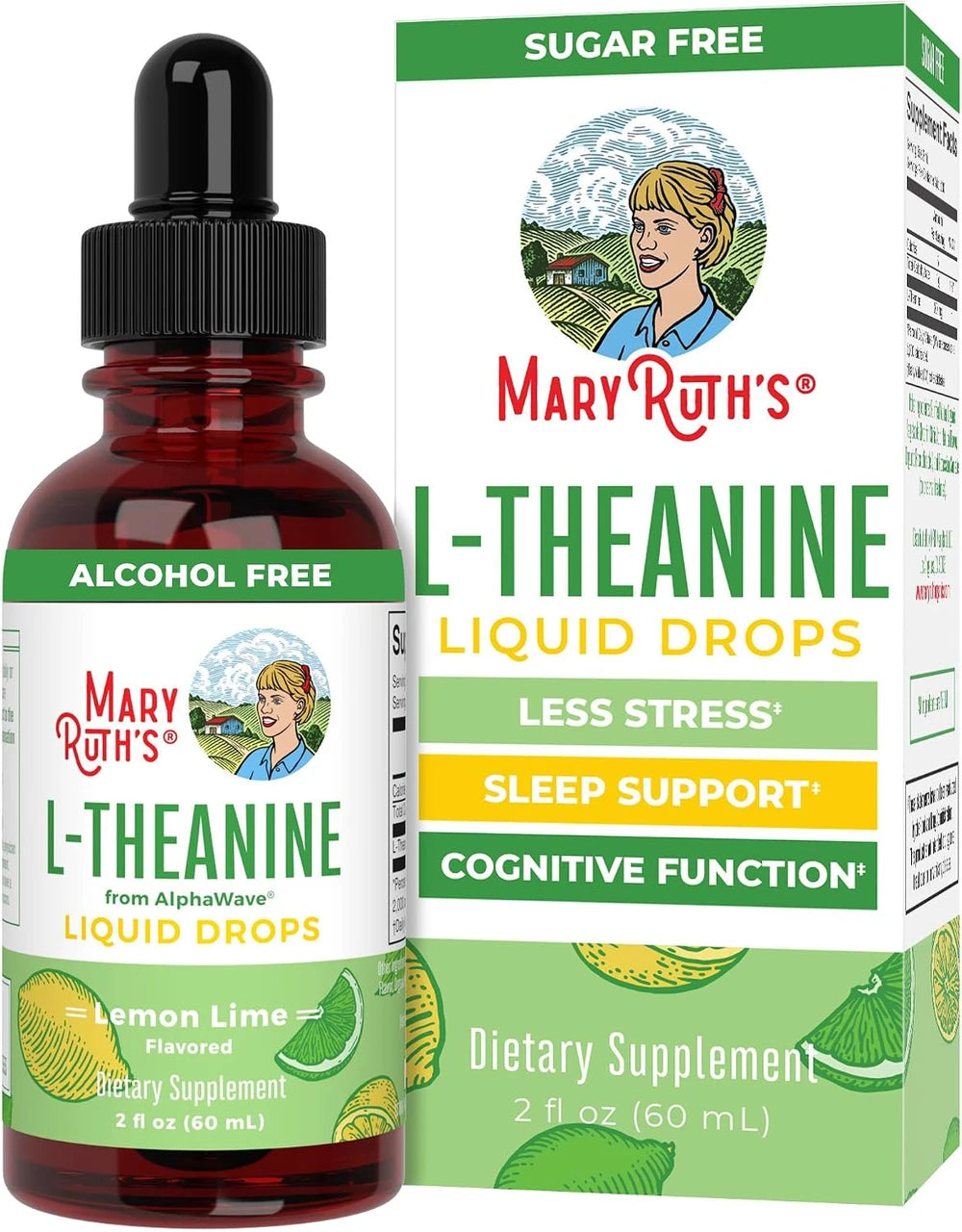 MaryRuth L Theanine Liquid Drops for Morning Focus