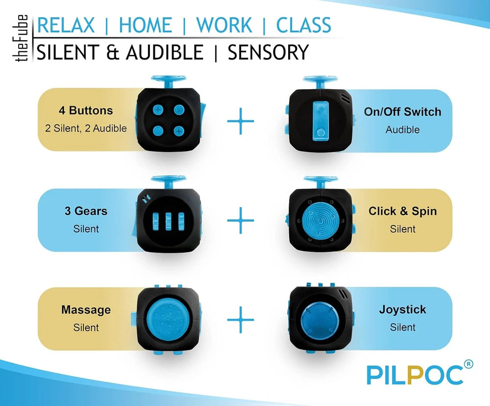 ADHD Fidget Cube – Pilpoc Desk Toy
