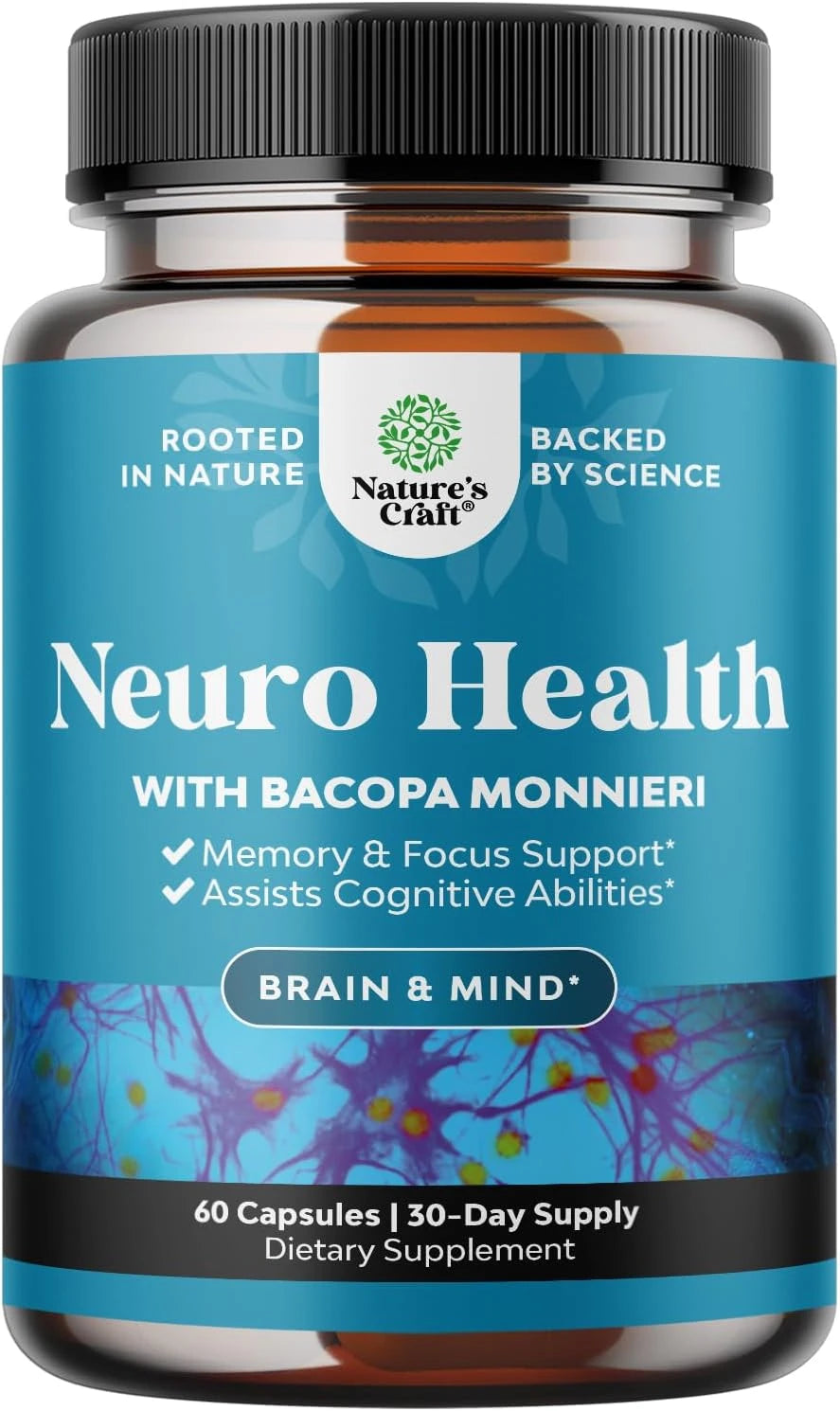 Bacopa Monnieri Brain Health Supplement for Memory and Focus