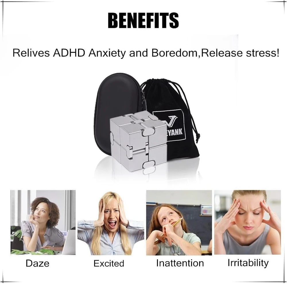 Metal Infinity Cube ADHD Fidget Toy