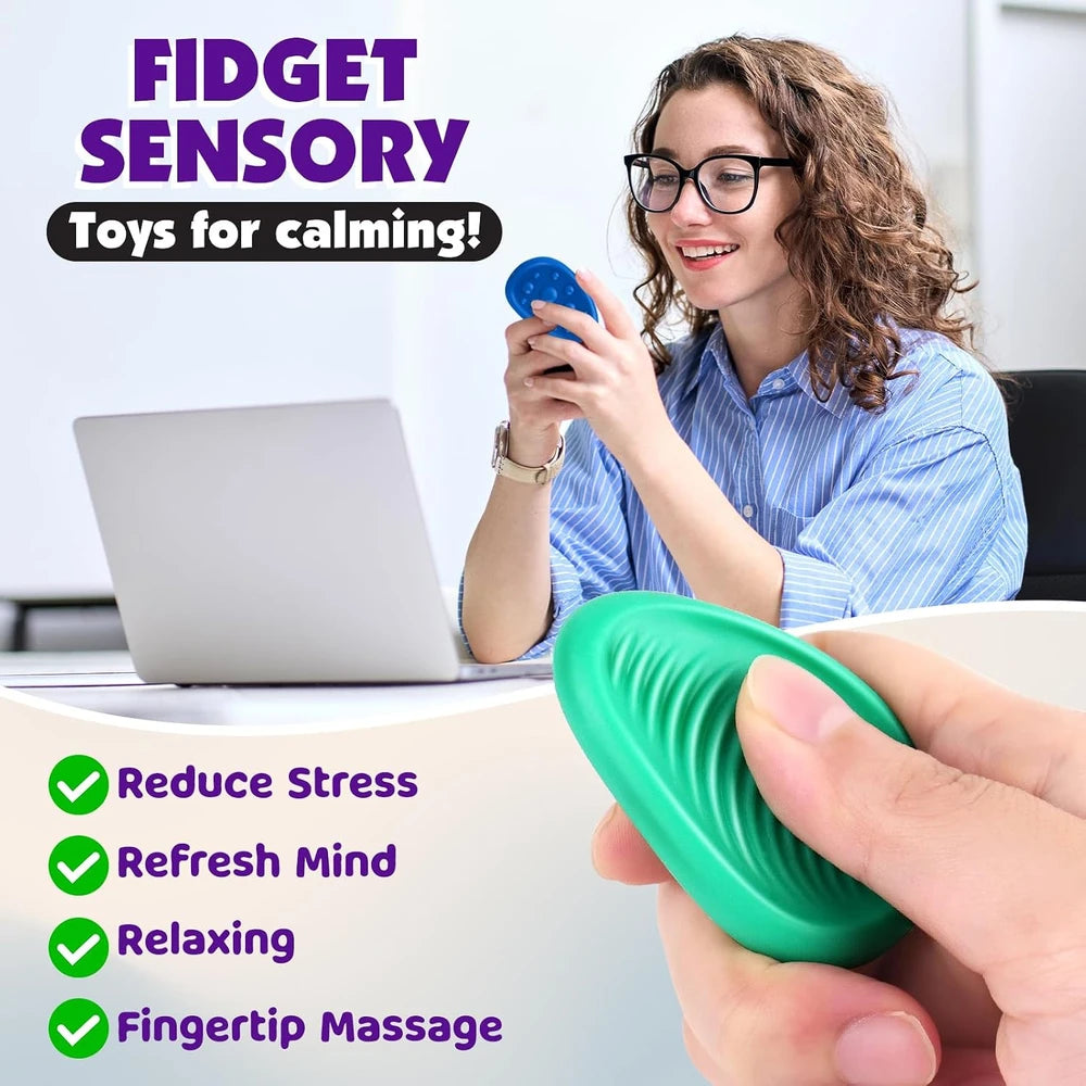 ADHD Worry Stones Sensory Fidget Set