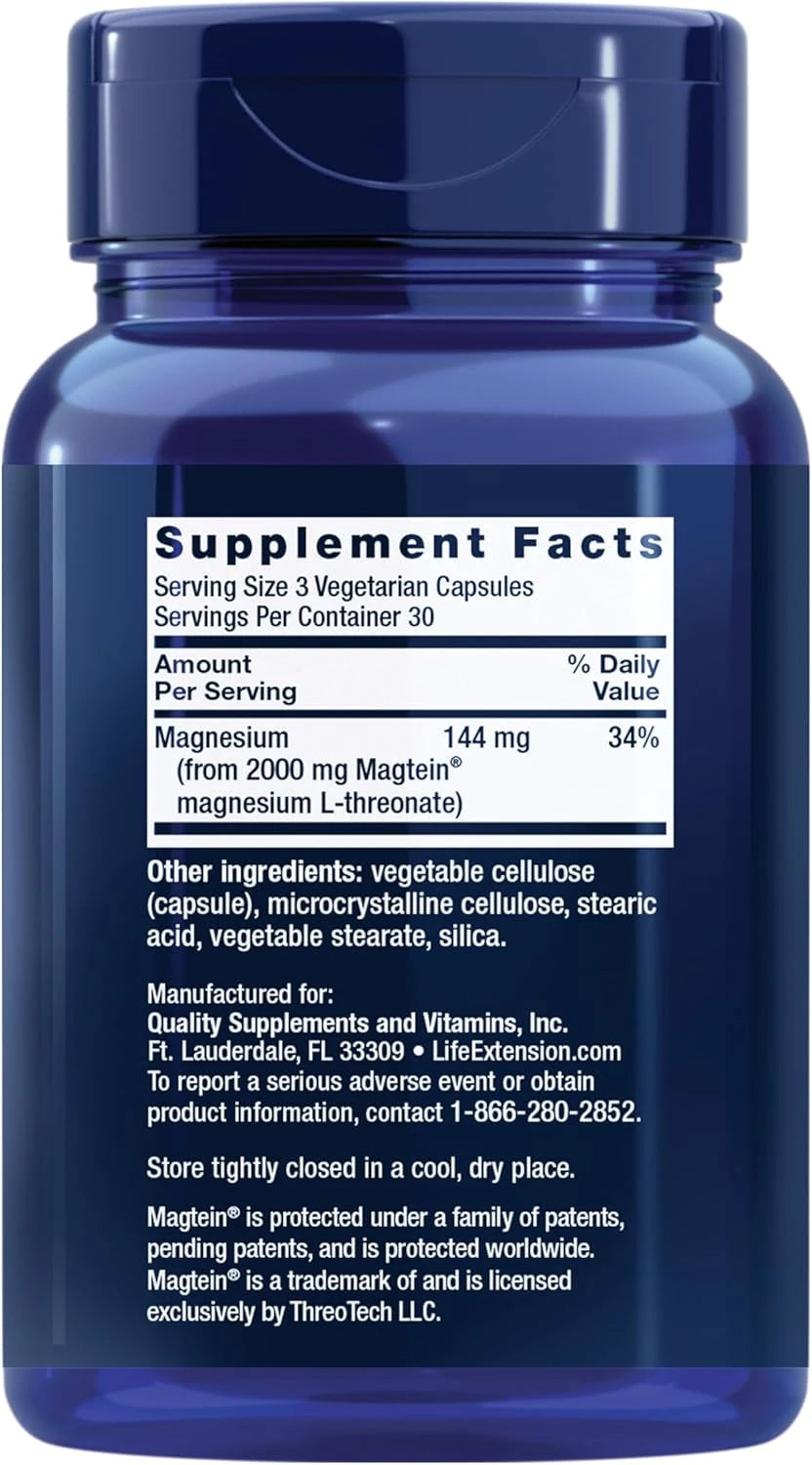 Magnesium L Threonate Capsules for Quick Thinking