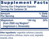 Magnesium L Threonate Capsules for Quick Thinking