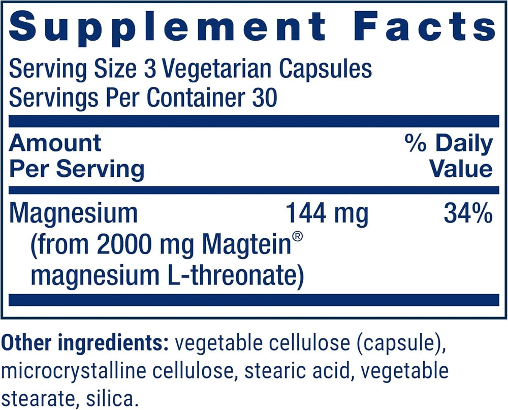 Magnesium L Threonate Capsules for Quick Thinking
