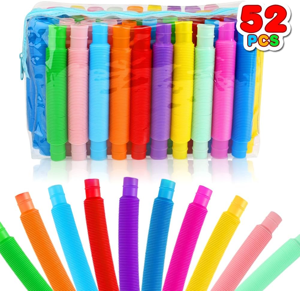 Pop Tube Sensory Fidgets – 52 Pack