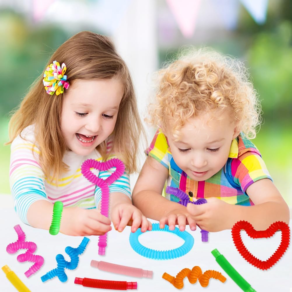 Pop Tube Sensory Fidgets – 52 Pack