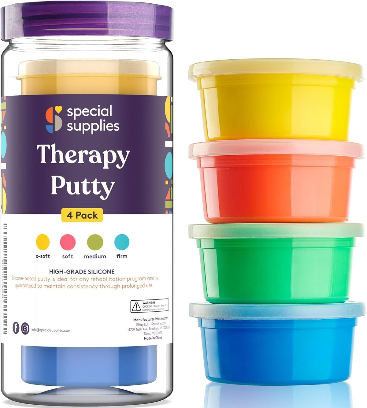 Therapy Putty ADHD Fidget Kit – 4 Strengths