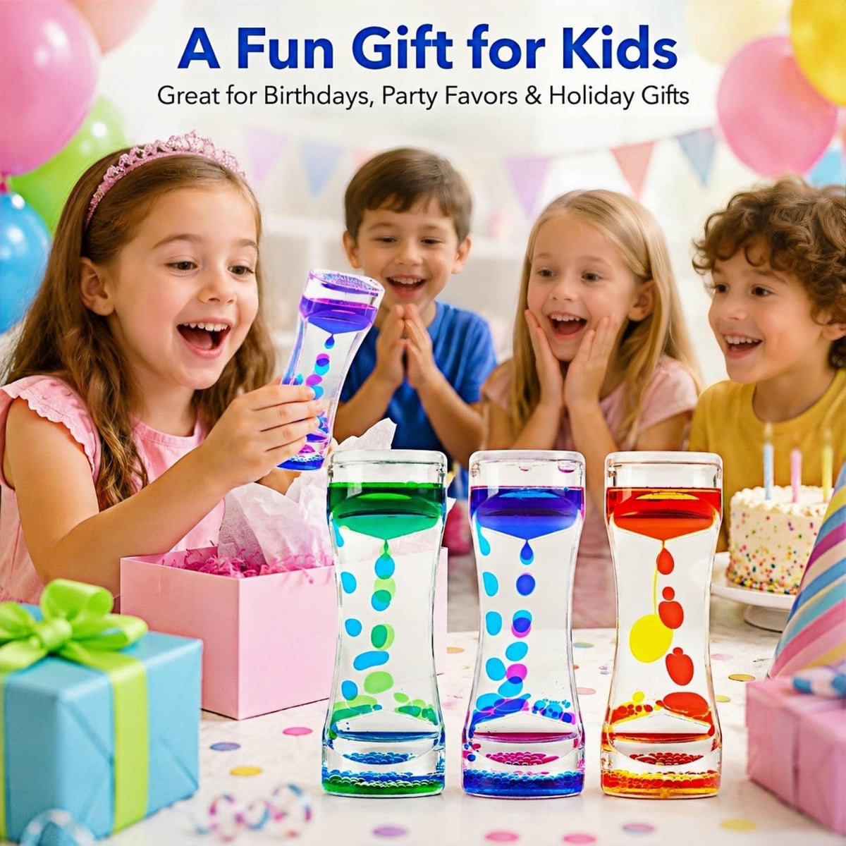 Liquid Motion Timer Sensory Fidget – 3 Pack