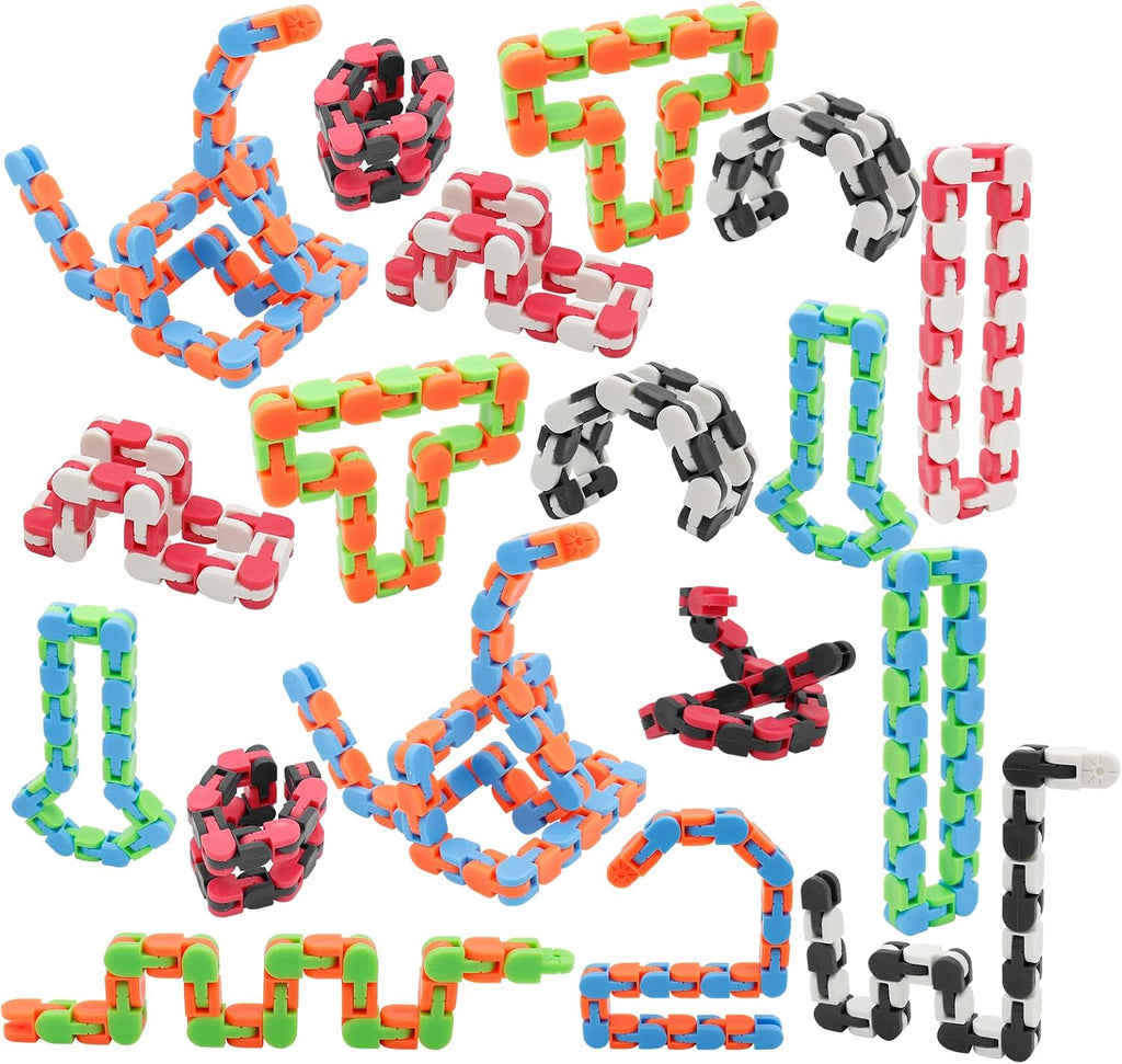 Wacky Tracks Snap Fidget – 18 Pack