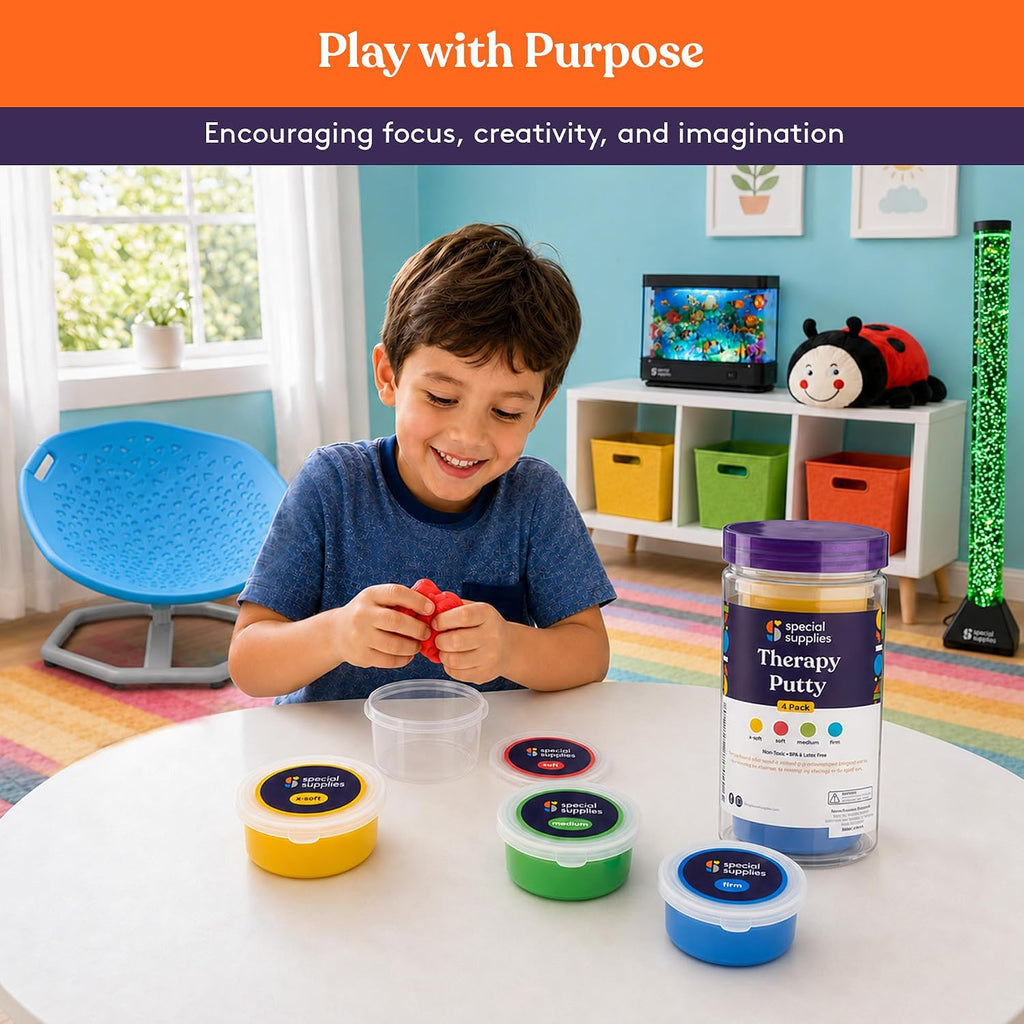 Therapy Putty ADHD Fidget Kit – 4 Strengths